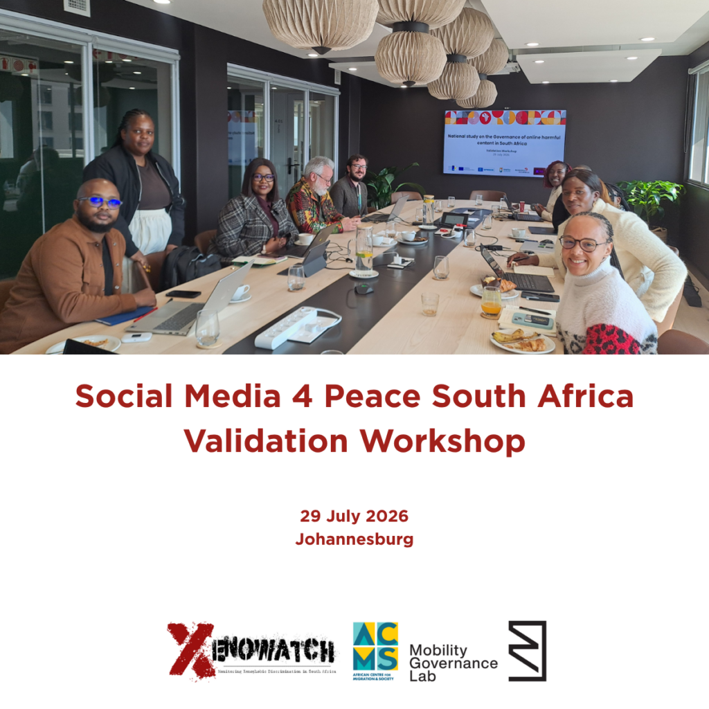 TRAINING: Social Media 4 Peace South Africa Validation Workshop